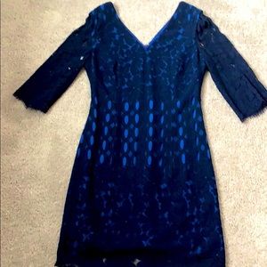 Lilly Pulitzer navy laced dress